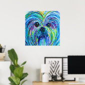 Shih Tzu Intense Colors Poster (Heimbüro)