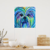 Shih Tzu Intense Colors Poster (Küche)
