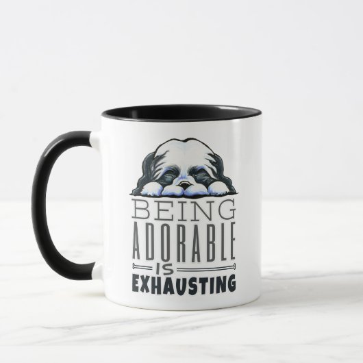 Shih Tzu ist bewundernswert Tasse (Links)