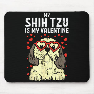 Shih Tzu ist mein Valentinstag Süßer Valentinstag Mousepad