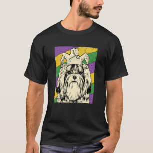 Shih Tzu Jester Mardi Gras Dog Mama oder Vater T-Shirt