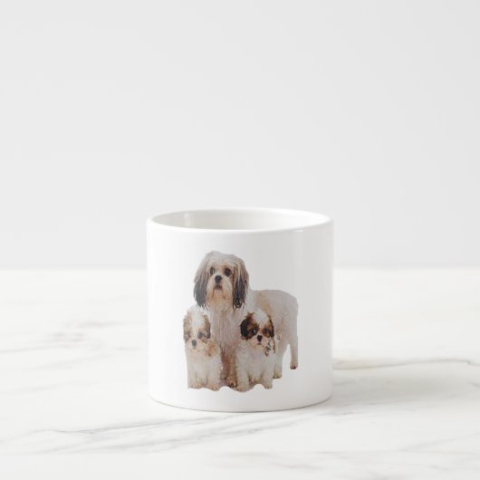 Shih-tzu-Kaffee-Tasse Espressotasse (Vorderseite)