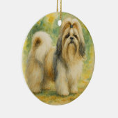 Shih Tzu Keramik Ornament (Rechts)