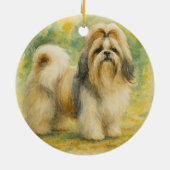 Shih Tzu Keramik Ornament (Hinten)