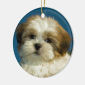 Shih Tzu Keramik Ornament (Links)