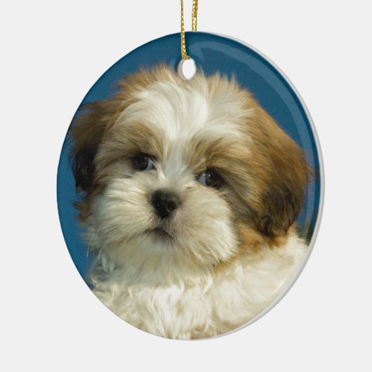 Shih Tzu Keramik Ornament (Links)