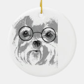 Shih Tzu Keramik Ornament (Hinten)