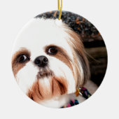 Shih Tzu Keramik Ornament (Vorne)