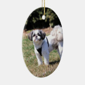 Shih Tzu Keramik Ornament (Rechts)