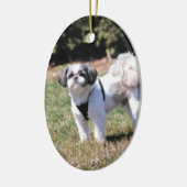 Shih Tzu Keramik Ornament (Links)