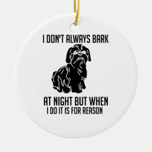 Shih Tzu Keramik Ornament