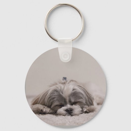 Shih Tzu Keychain for Dog Lovers Schlüsselanhänger (Vorderseite)