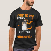 Shih Tzu Kostüm Halloween Lazy Beängstigend Dog T-Shirt (Vorderseite)