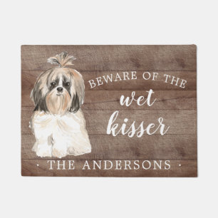 Shih tzu Längere Haare Dog Personalisiert Dog Mat Fußmatte
