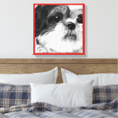 Shih Tzu Leinwanddruck (Insitu (Schlafzimmer))