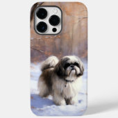 Shih Tzu Let It Snow Weihnachten Case-Mate iPhone Hülle (Rückseite)