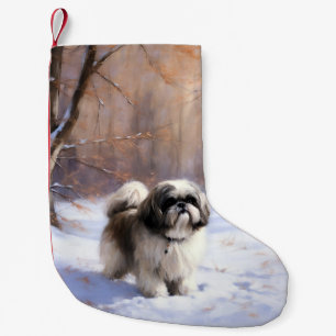 Shih Tzu Let It Snow Weihnachten Kleiner Weihnachtsstrumpf