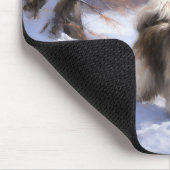Shih Tzu Let It Snow Weihnachten Mousepad (Ecke)
