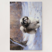Shih Tzu Let It Snow Weihnachten Puzzle (Vertikal)