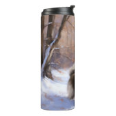 Shih Tzu Let It Snow Weihnachten Thermosbecher (Nach links gedreht)