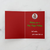 Shih tzu Lhasa tzu niedliche Feiertagskarte (Innenseite)