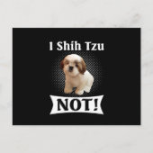 Shih Tzu Liebe Niedlich Funny Shih Tzu Ankündigungspostkarte (Vorderseite)