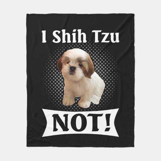 Shih Tzu Liebe Niedlich Funny Shih Tzu Fleecedecke (Vorderseite)