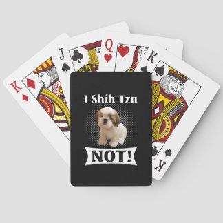 Shih Tzu Liebe Niedlich Funny Shih Tzu Spielkarten