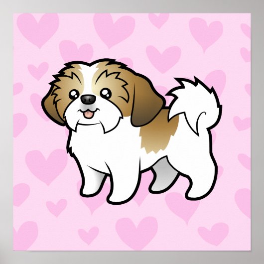 Shih Tzu Liebe (Welpenschnitt) Poster (Vorne)