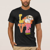 Shih tzu liebt niedliche Farbe T-Shirt (Vorderseite)