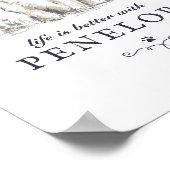 Shih Tzu Life Is Better With Custom Dog Name Poster (Ecke)