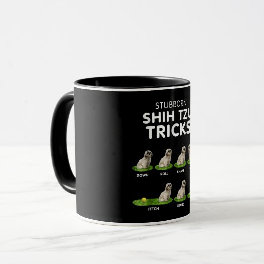 Shih Tzu Lover | Funny Shih Tzu Trick Dog Liebe Tasse (Vorderseite Links)