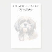 Shih Tzu Lover Monogrammed Dog Post-it Klebezettel (Vorderseite)