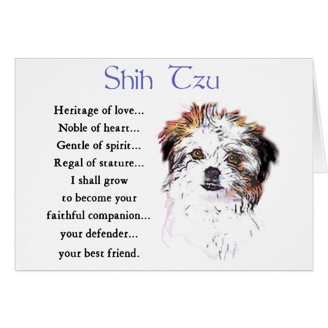 Shih Tzu Lovers Geschenke (Vorderseite (Horizontal))