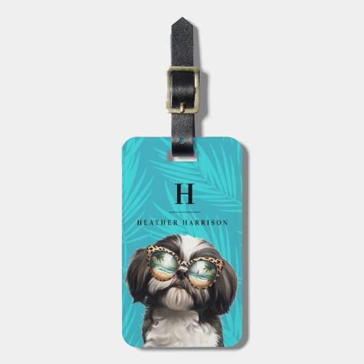 Shih Tzu Luggage Tag Gepäckanhänger (Vorderseite vertikal)