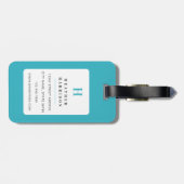 Shih Tzu Luggage Tag Gepäckanhänger (Rückseite horizontal)