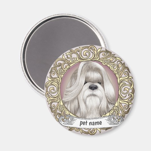 Shih Tzu magnet (Vorderseite/Rückseite)