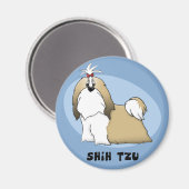 Shih Tzu Magnet (Vorderseite/Rückseite)