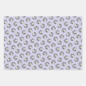 Shih Tzu Malerei Schwarz & Weiß Original Dog Art Geschenkpapier Set (Vorderseite)