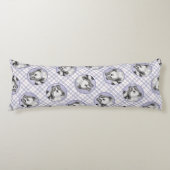 Shih Tzu Malerei Schwarz & Weiß Original Dog Art Seitenschläferkissen (Vorderseite)