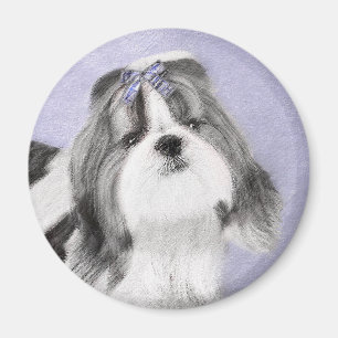 Shih Tzu Malerei - Süße originelle Hundekunst Magnet