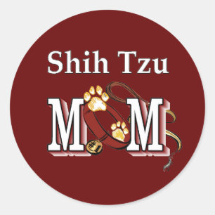 Shih Tzu MAMA Geschenke Runder Aufkleber
