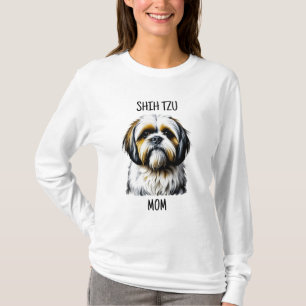 Shih Tzu Mama Hundeliebhaber T-Shirt