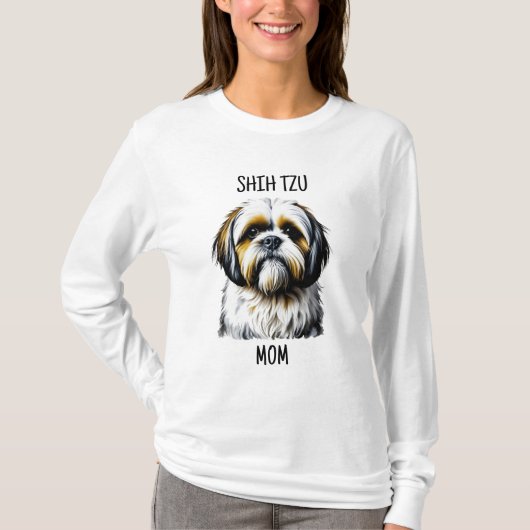 Shih Tzu Mama | Hundeliebhaber T-Shirt (Vorderseite)