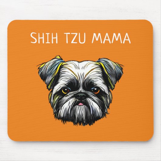 Shih Tzu Mama Mousepad (Vorne)