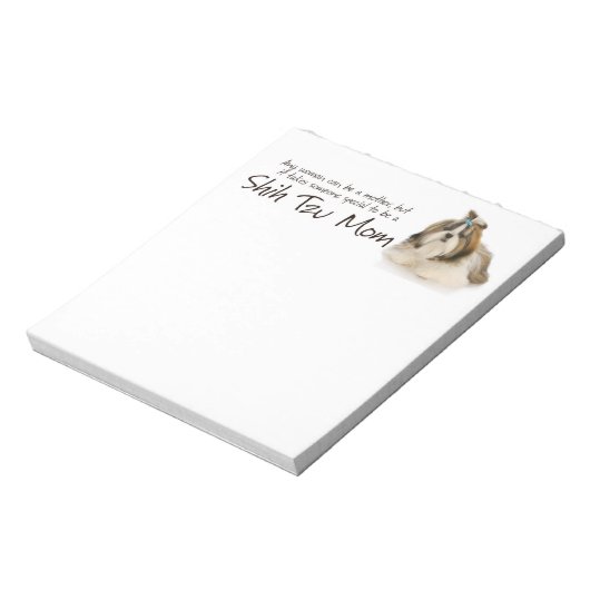 Shih Tzu Mama Notepad Notizblock (Rotiert)