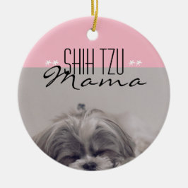 Shih Tzu Mama Ornament for Dog Mamas