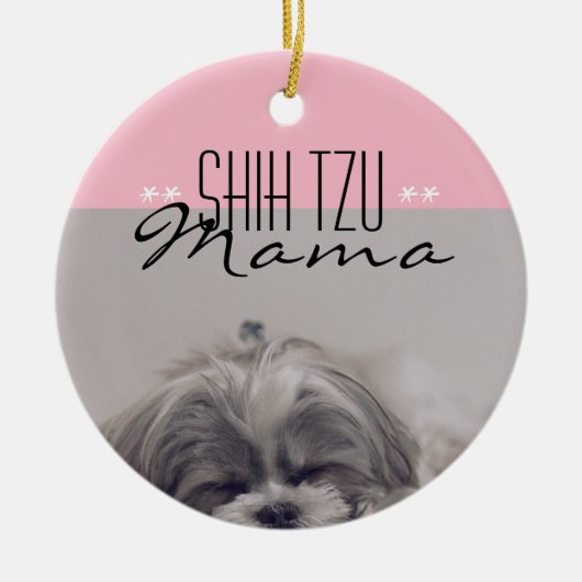Shih Tzu Mama Ornament for Dog Mamas (Vorne)