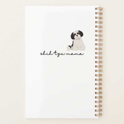 Shih Tzu Mama Planner Planer (Rückseite)