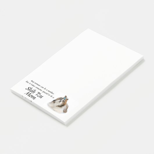 Shih Tzu Mama Post-It-Notes Post-it Klebezettel (angewinkelt)